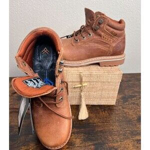 HAWX BHXWC0RPW125 Women's Brown Comp Toe Work Boot Size 6.5 B New